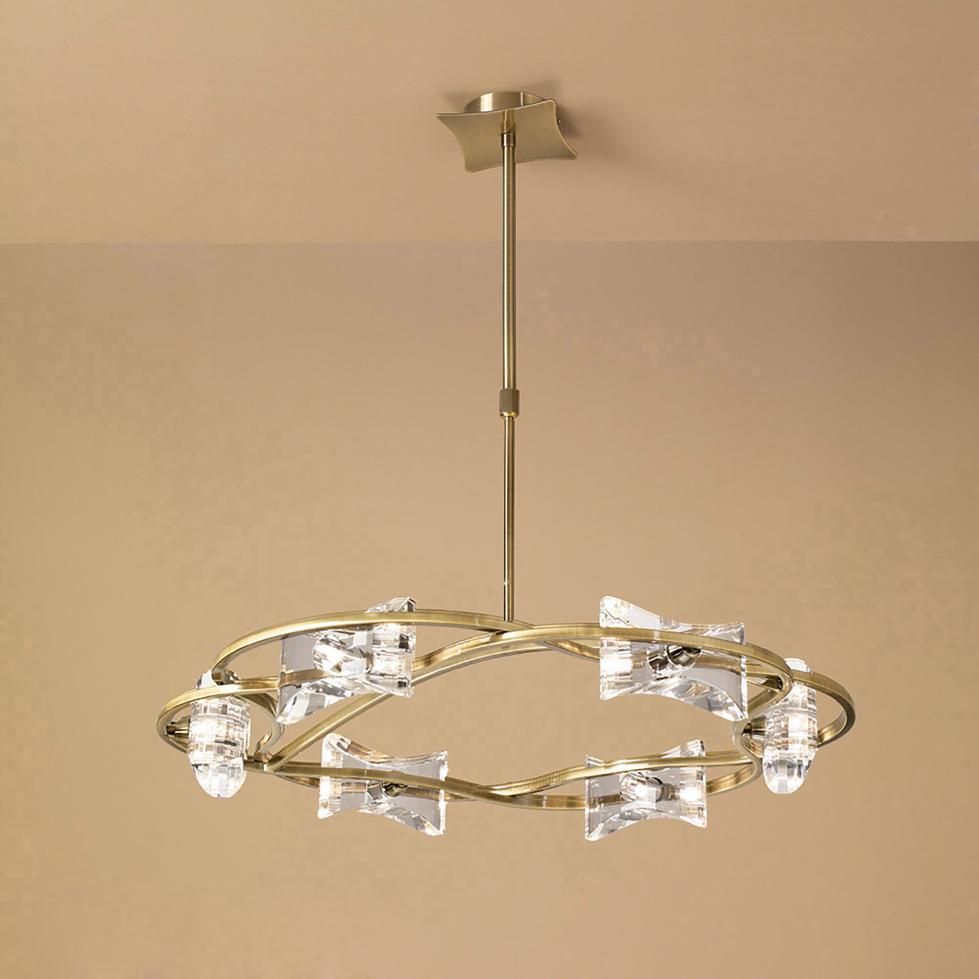 Kromo Antique Brass Ceiling Lights Mantra Ring Pendants Kromo Antique Brass Ceiling Lights Mantra Ring Pendants